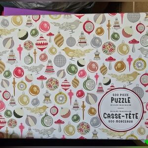 500-Piece Holiday Ornament Puzzle - Multicolor